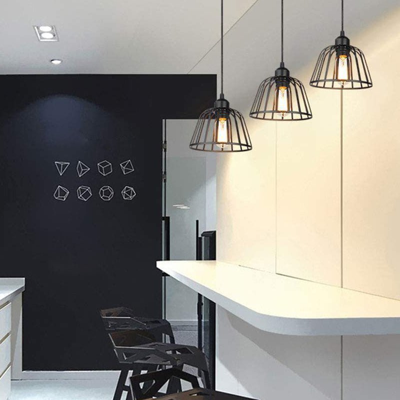 Iron Cage Pendant Light With Industrial Character