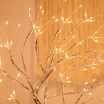 Copper Wire Table Lamp With Sculptural Glow