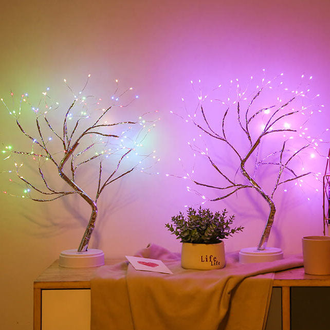 Copper Wire Table Lamp With Sculptural Glow