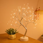 Copper Wire Table Lamp With Sculptural Glow
