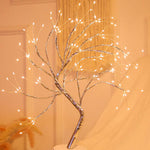Copper Wire Table Lamp With Sculptural Glow