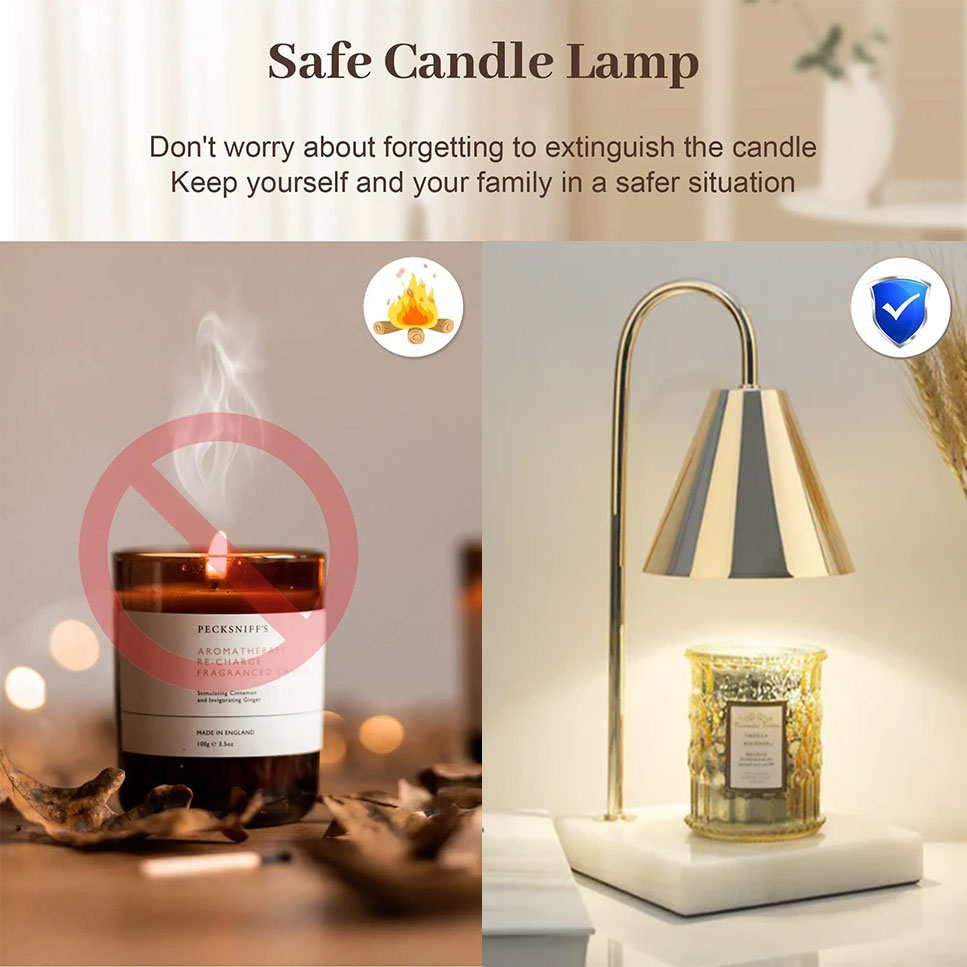 Vintage Candle Warmer Lamp For Cozy Ambiance