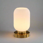 Amber Glass Table Lamp for Warm Nordic Glow
