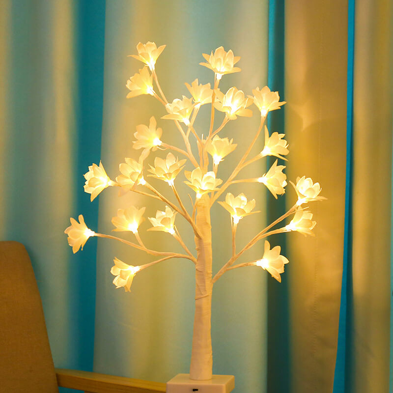 Copper Wire Orchid Table Lamp For Artful Glow