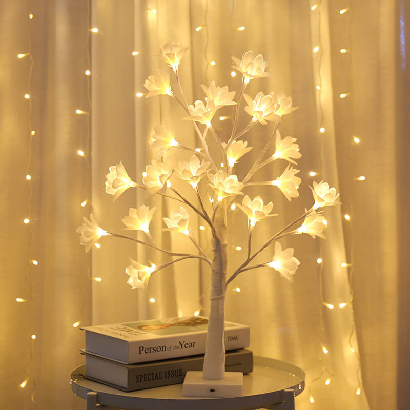 Copper Wire Orchid Table Lamp For Artful Glow