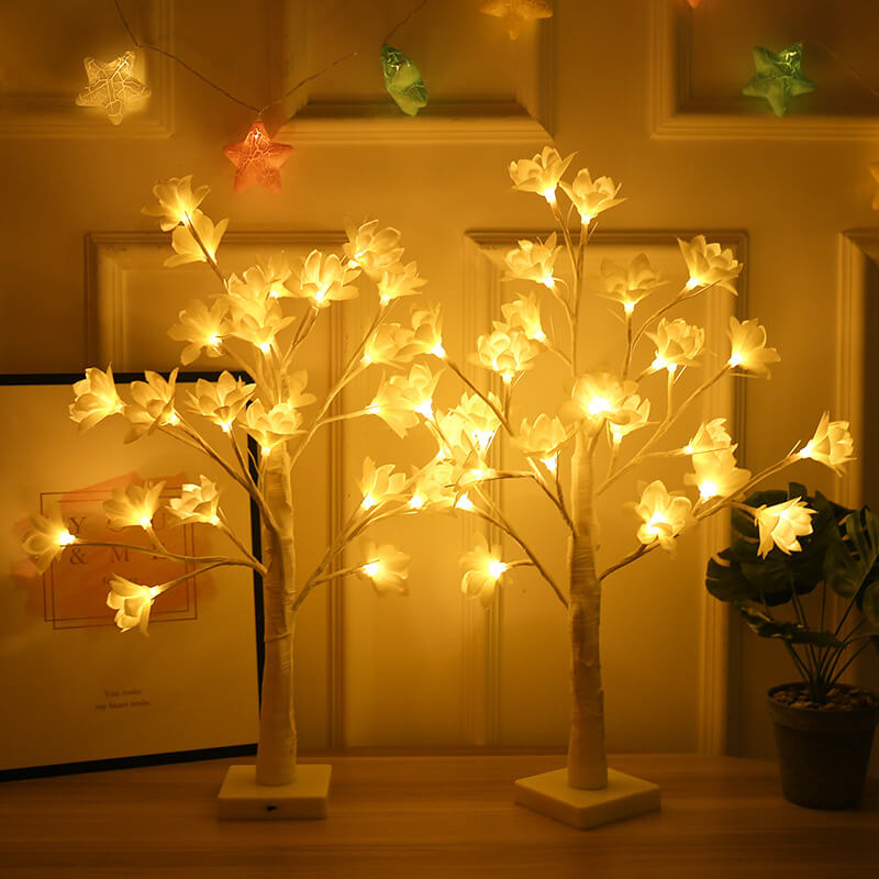 Copper Wire Orchid Table Lamp For Artful Glow