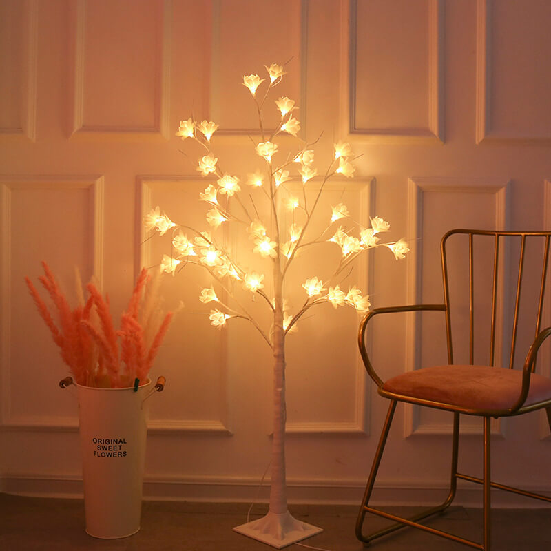 Copper Wire Orchid Table Lamp For Artful Glow