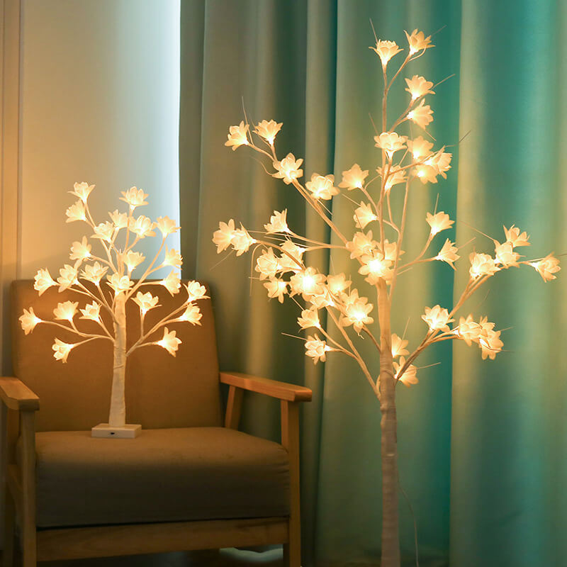 Copper Wire Orchid Table Lamp For Artful Glow