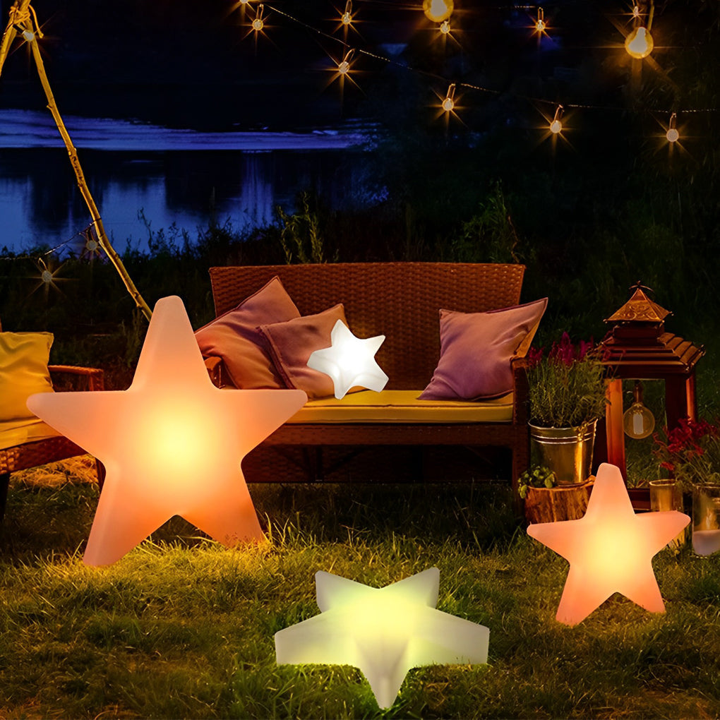 Luci ornamentali a stella colorate per un bagliore festivo