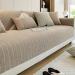 Chenille Herringbone Sofa Cover For Instant Character