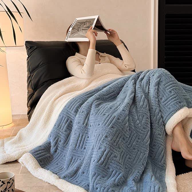 Coperta in pile double-face per un comfort artistico
