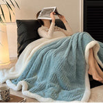 Coperta in pile double-face per un comfort artistico