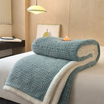 Coperta in pile double-face per un comfort artistico