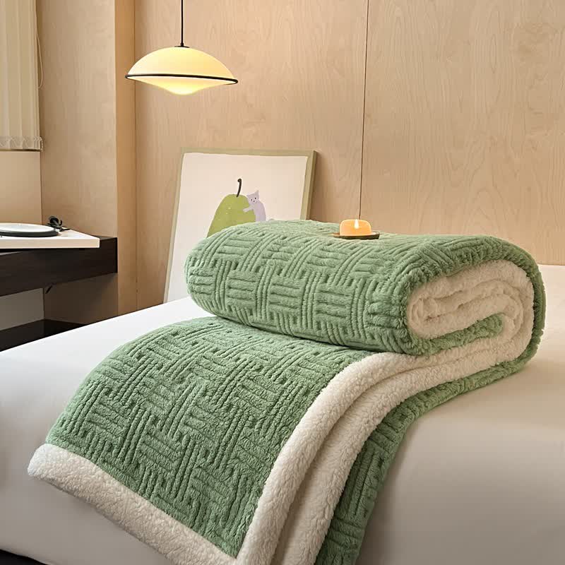 Coperta in pile double-face per un comfort artistico