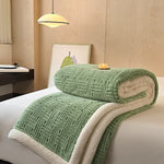 Coperta in pile double-face per un comfort artistico