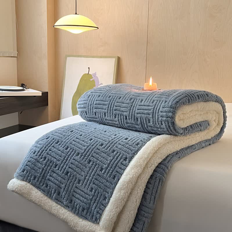 Coperta in pile double-face per un comfort artistico