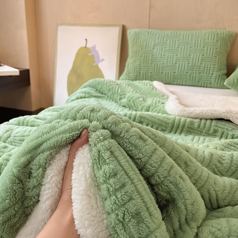 Coperta in pile double-face per un comfort artistico