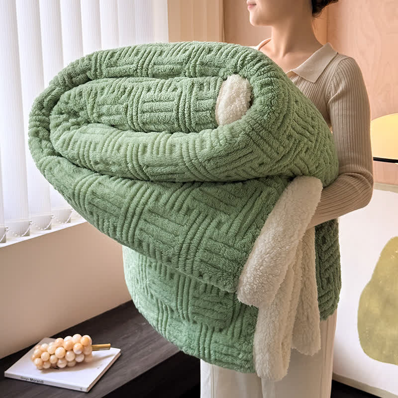 Coperta in pile double-face per un comfort artistico