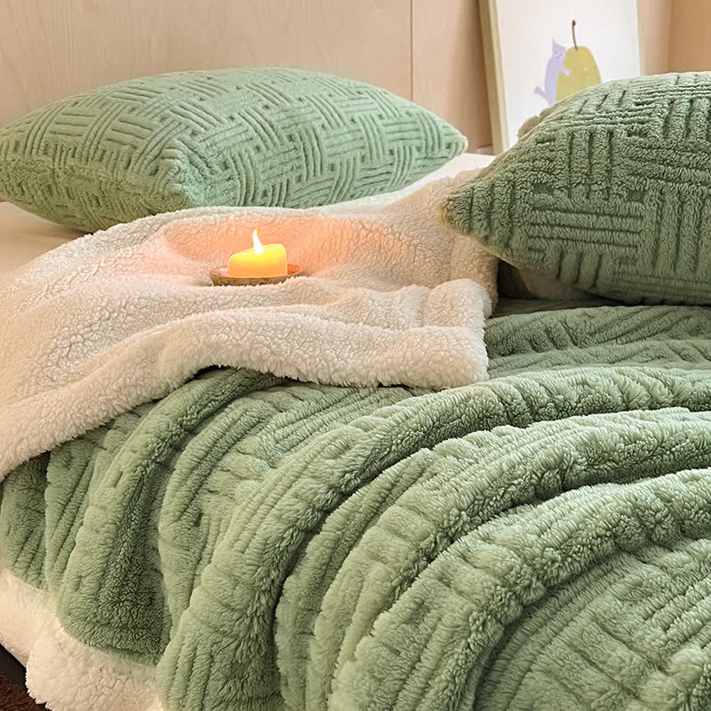 Coperta in pile double-face per un comfort artistico