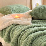Coperta in pile double-face per un comfort artistico