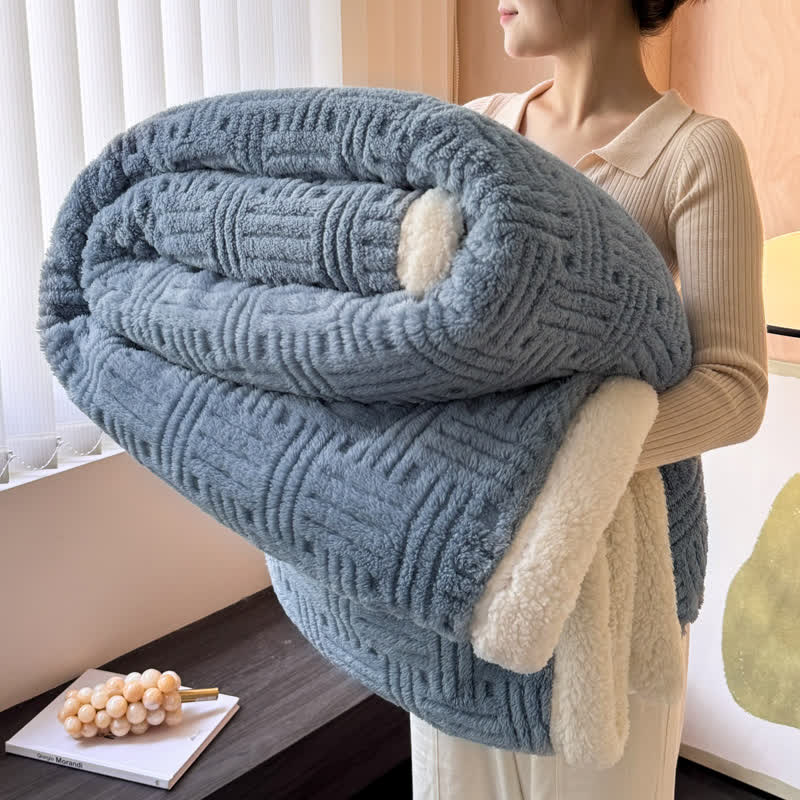 Coperta in pile double-face per un comfort artistico