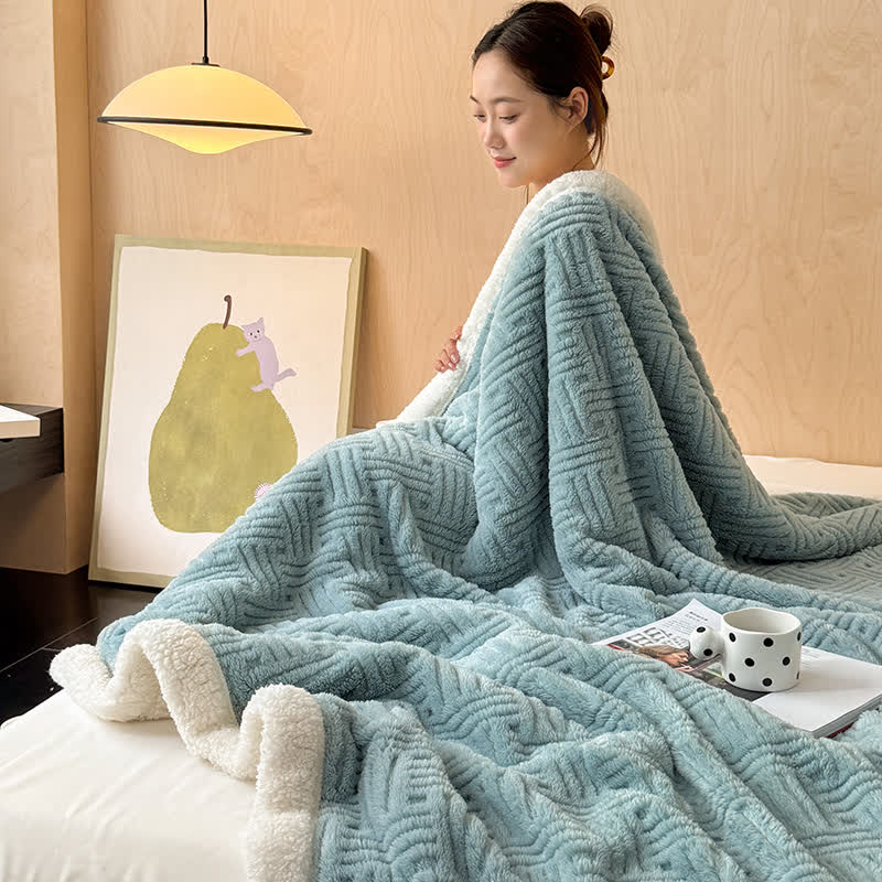 Coperta in pile double-face per un comfort artistico