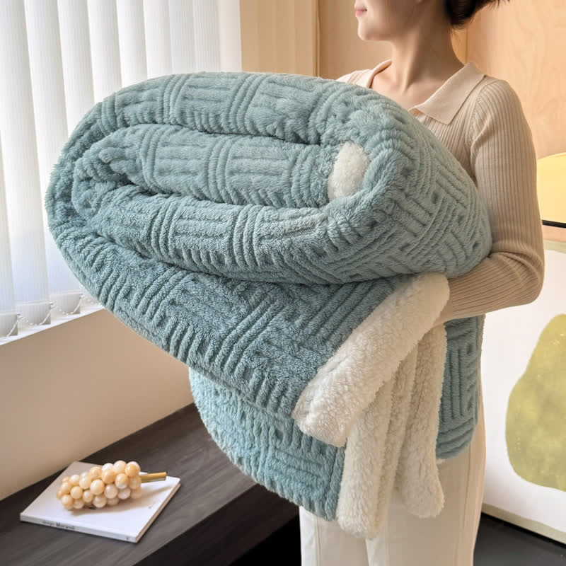 Coperta in pile double-face per un comfort artistico