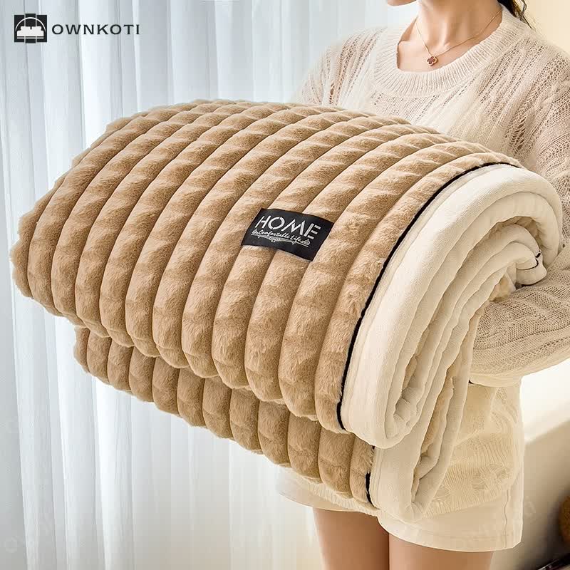 Plaid Texture Blanket For Cozy Character