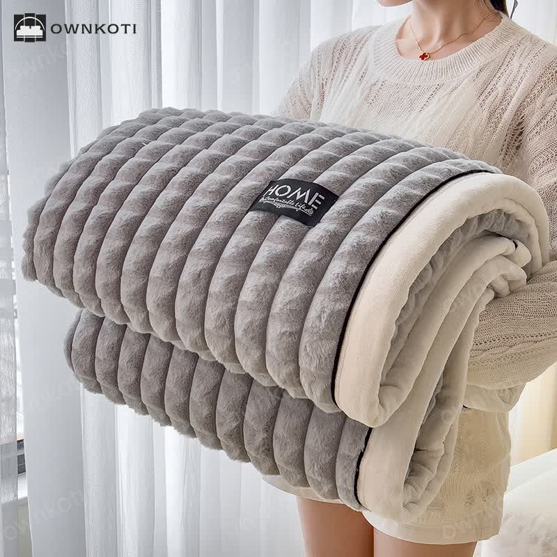 Plaid Texture Blanket For Cozy Character