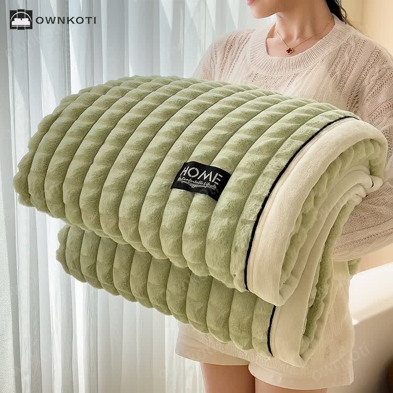Plaid Texture Blanket For Cozy Character