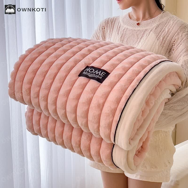 Plaid Texture Blanket For Cozy Character