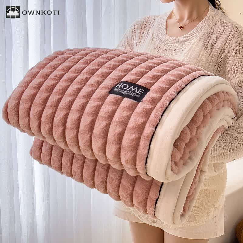Plaid Texture Blanket For Cozy Character