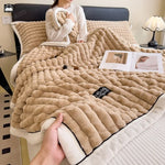 Plaid Texture Blanket For Cozy Character