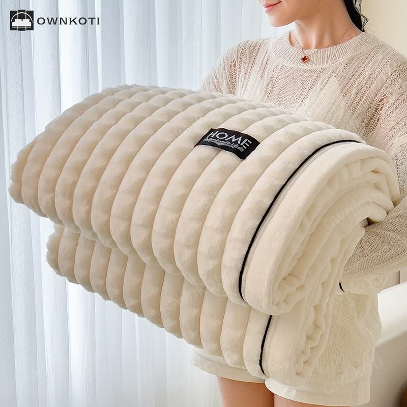 Plaid Texture Blanket For Cozy Character