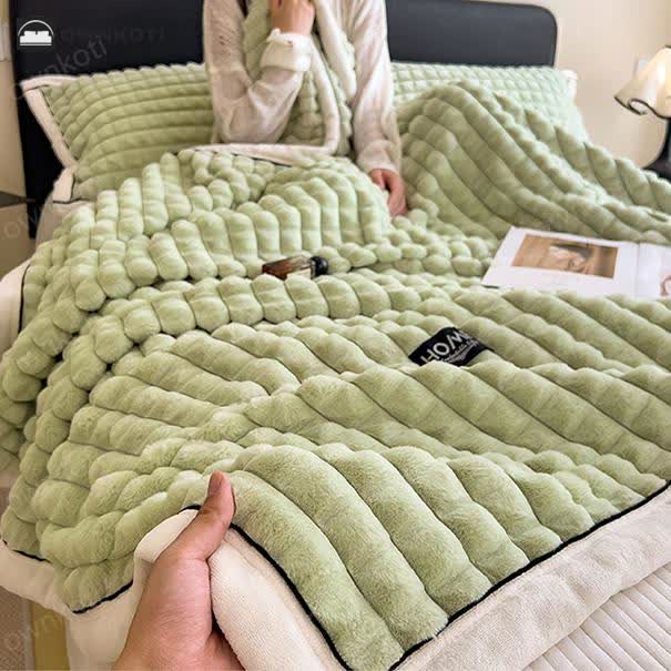 Plaid Texture Blanket For Cozy Character