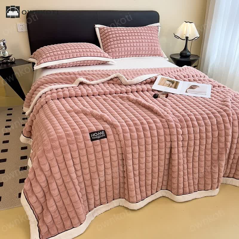Plaid Texture Blanket For Cozy Character
