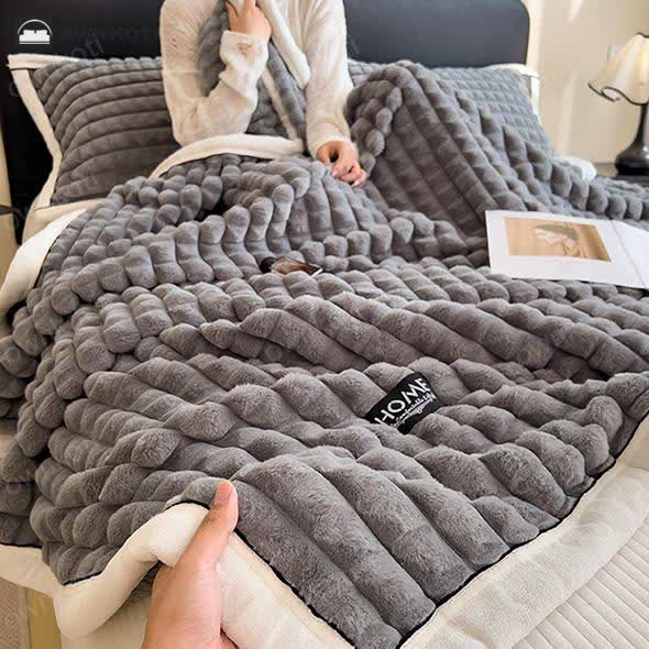Plaid Texture Blanket For Cozy Character