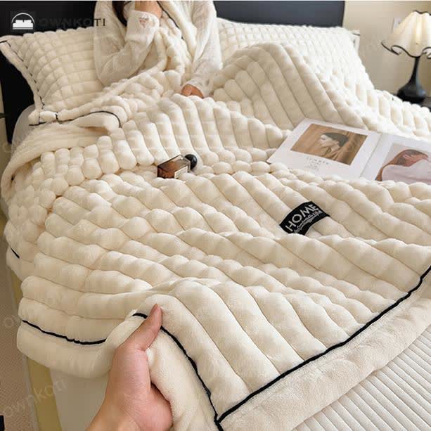 Plaid Texture Blanket For Cozy Character