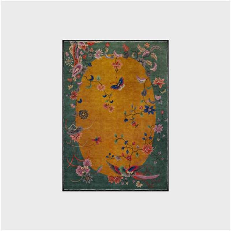 Tappeto con Uccello Floreale per Pavimenti Artistici