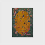Tappeto con Uccello Floreale per Pavimenti Artistici