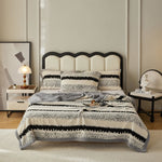 Striped Sherpa Blanket For Cozy Character