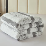 Striped Sherpa Blanket For Cozy Character