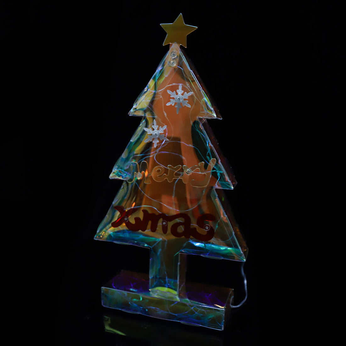 3D-Weihnachtsbaum-Unendlichkeitslichter für festlichen Glanz