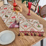 Weihnachts-Schleifen-Tischläufer für festlichen Charme  