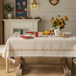 Christmas Jacquard Tablecloth With Festive Character