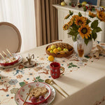 Christmas Jacquard Tablecloth With Festive Character