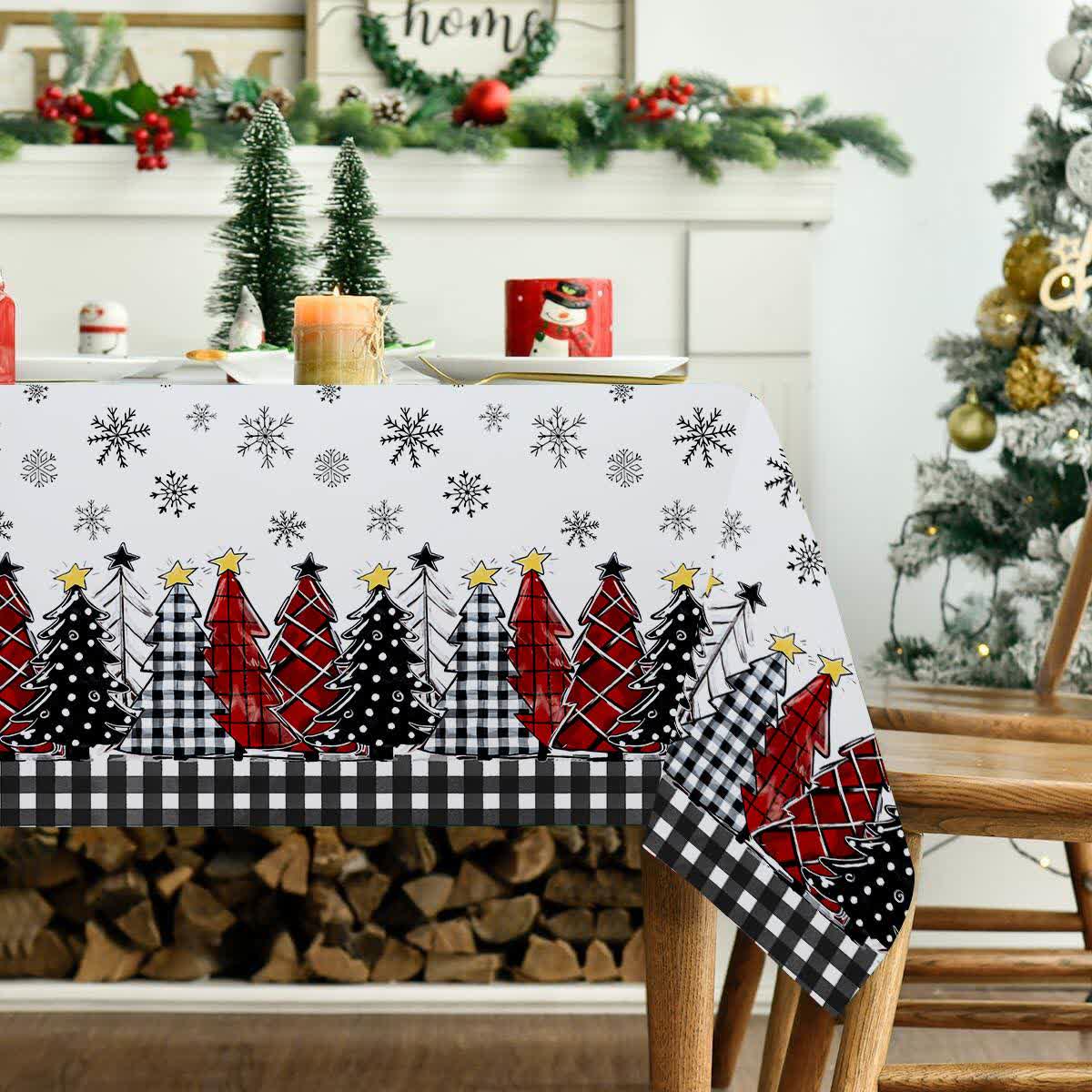 Christmas Snowflake Tablecloth For Festive Charm
