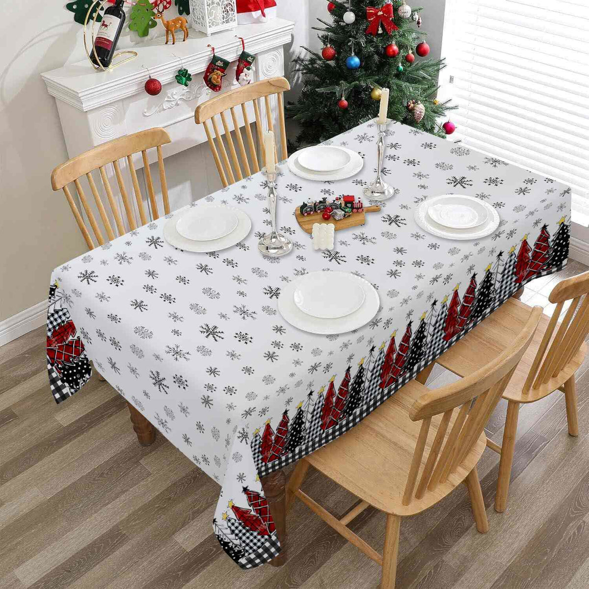 Christmas Snowflake Tablecloth For Festive Charm