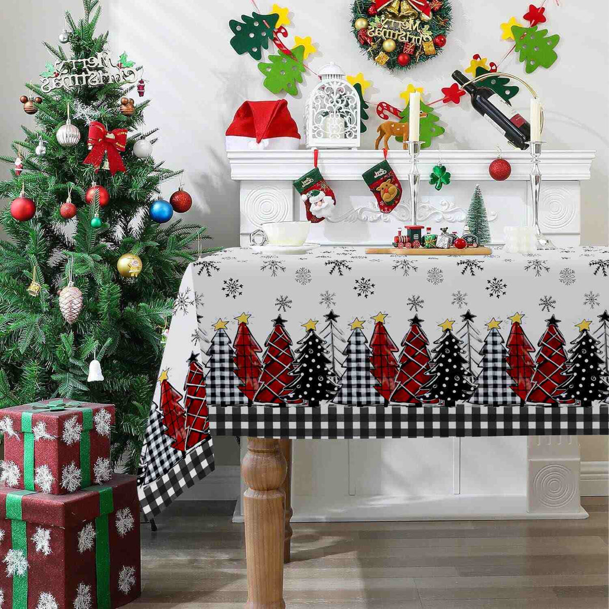 Christmas Snowflake Tablecloth For Festive Charm