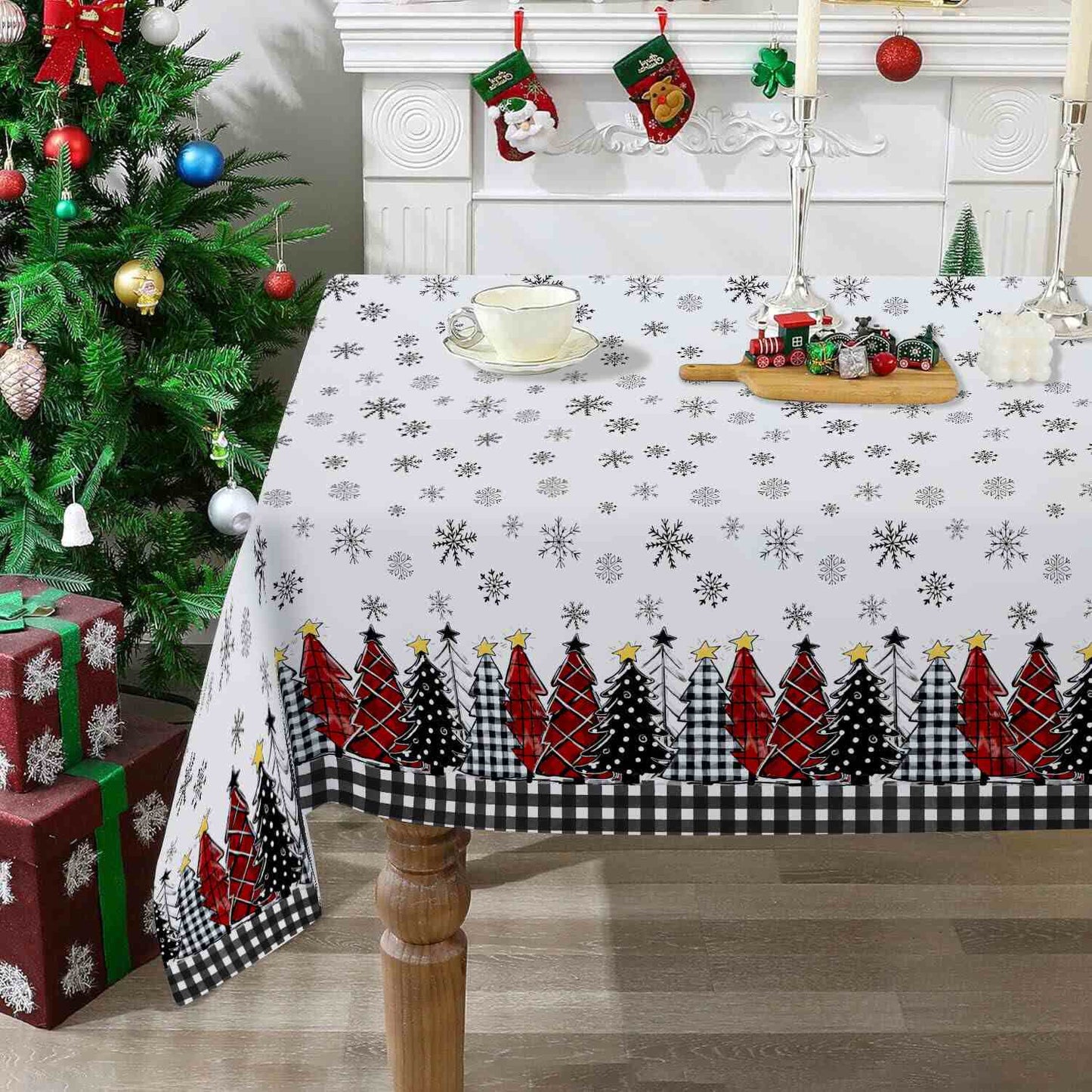 Christmas Snowflake Tablecloth For Festive Charm